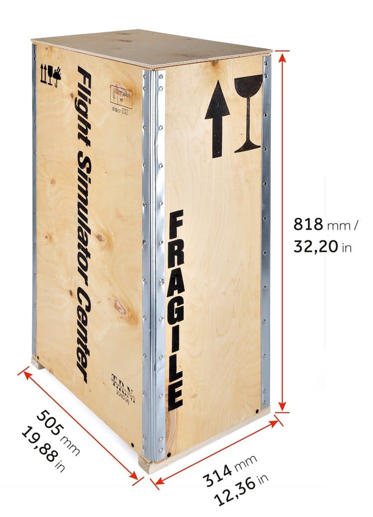 Fsc a320 sidestick pro foto imballo con misure